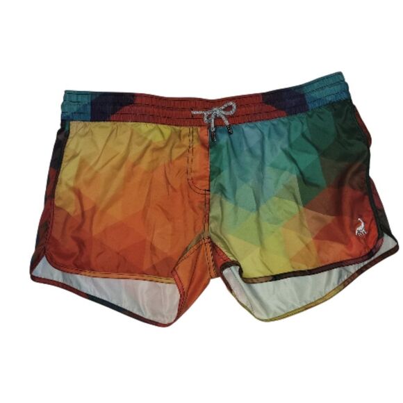 Colorful Geometric Swim Trunks - Picture 1 of 4